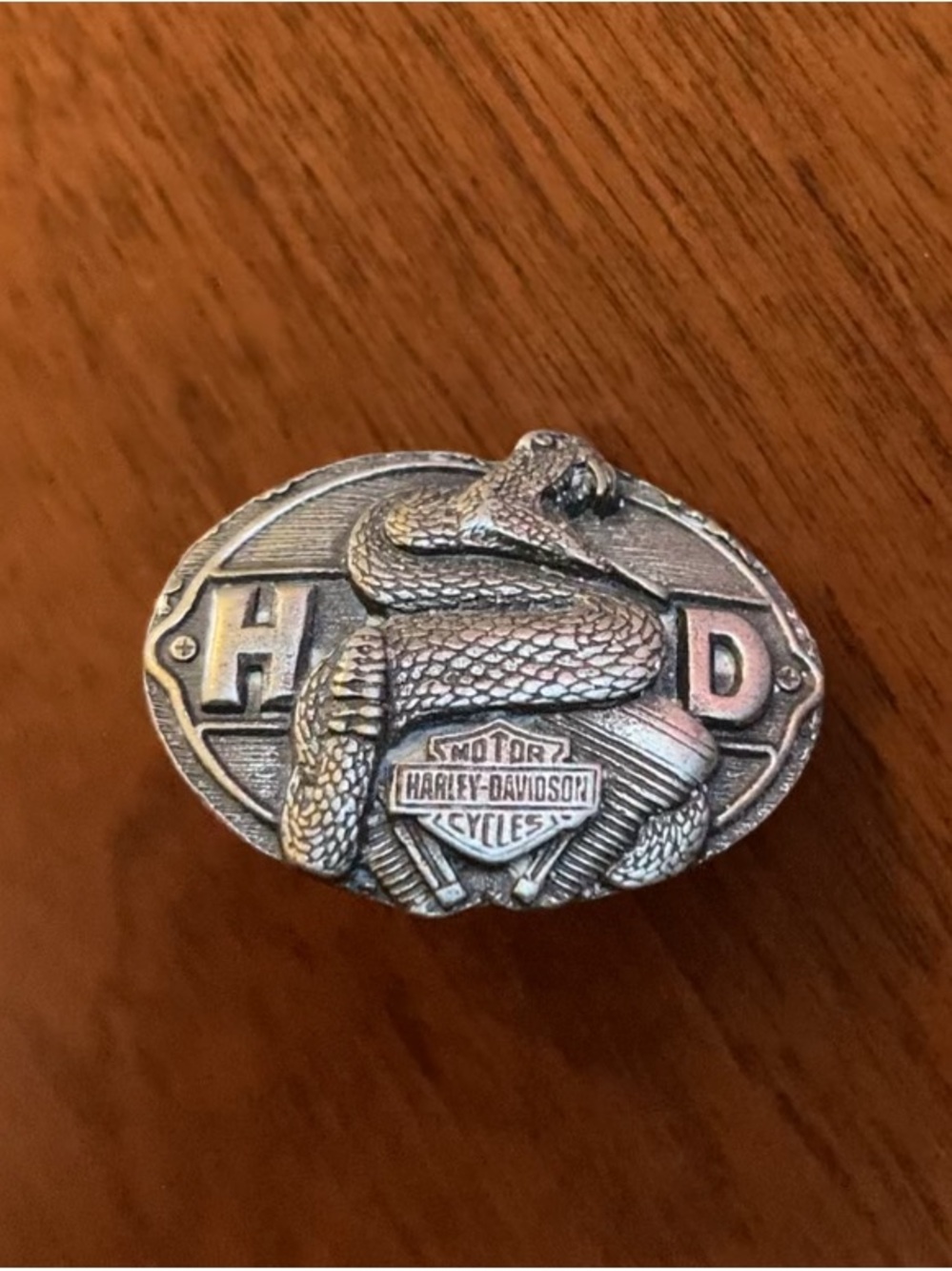 Harley-Davidson Snake Pin Push Back Pin - Vintage Harley Rattlesnake Pin
